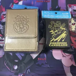 Pokemon Official Gholdengo Deck Shield 64 Sleeve + Deck Case Pokemon Center - Image 1