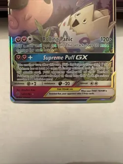 Pokemon Togepi & Cleffa & Igglybuff GX 143/236 Cosmic Eclipse Ultra Rare NM - Image 3
