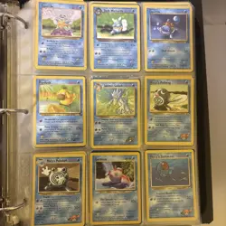 Binder full(200+) VINTAGE + MODERN Pokemon Cards (various sets) mew, promos LP - Image 4
