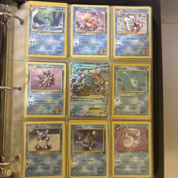 Binder full(200+) VINTAGE + MODERN Pokemon Cards (various sets) mew, promos LP - Image 5