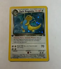 Dark Dragonite Holo 5/82 - Pokemon TCG Team Rocket WOTC 1st Edition Rare - LP/NM - Image 1