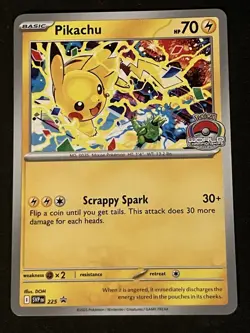 Pokemon TCG Pokemon Pikachu Promo 2025 World Championships SVP 225 ENG - Image 3