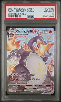 2021 Pokemon SWSH FA/Charizard VMAX Shining Fates PSA 10 - Image 1