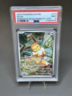 PSA 9 Pokemon Center Eevee Promo SVP-173 Stamped - Image 1