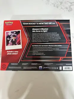 Pokemon TCG Destined Rivals Team Rocket's Mewtwo ex Box New Sealed - Image 4