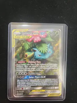 Venusaur & Snivy GX Tag Team SM229 Ultra Rare Sun & Moon Pokemon Near Mint - Image 1