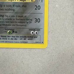 Pokemon Skarmory 13/111 1st Edition Neo Genesis Holo Rare - Image 4