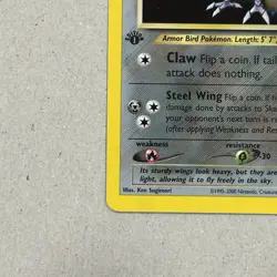 Pokemon Skarmory 13/111 1st Edition Neo Genesis Holo Rare - Image 5