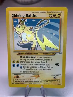 Pokemon TCG Shining Richu 111/102 Neo Destiny Unlimited Holo LP/MP - Image 2