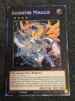 Yugioh Exosister Mikailis MP23-EN256 Secret Rare 1st Ed NM - Image 1