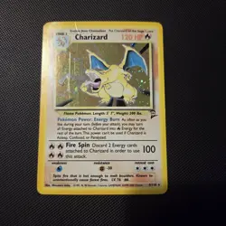 Pokemon Card - Charizard 🔥 4/130 Base Set 2 Holo Rare WOTC *Sun Faded* SWIRL - Image 11