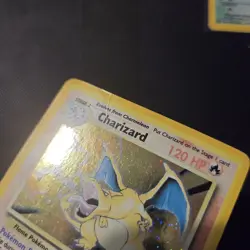 Pokemon Card - Charizard 🔥 4/130 Base Set 2 Holo Rare WOTC *Sun Faded* SWIRL - Image 6