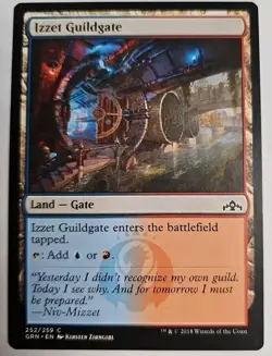 MTG Magic The Gathering Card Izzet Guildgate Land Gate Guilds Of Ravnica 2018 - Image 1