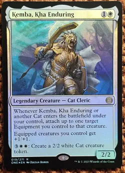 ✨Kemba, Kha Enduring✨MTG | Phyrexia: All Will Be One | Foil | NM/M | R 019/271 - Image 1