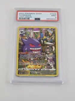 Pokemon Gengar Trainer Gallery Holo Card TG06/TG30 Swsh11: Lost Origin PSA 9 - Image 1