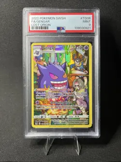 Pokemon Gengar Trainer Gallery Holo Card TG06/TG30 Swsh11: Lost Origin PSA 9 - Image 1