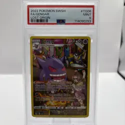 Pokemon Gengar Trainer Gallery Holo Card TG06/TG30 Swsh11: Lost Origin PSA 9 - Image 1