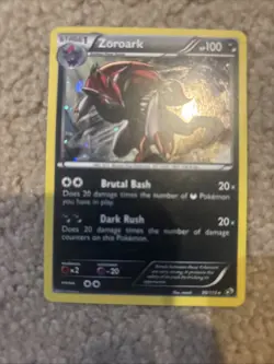 Pokemon 2013 BW Legendary Treasures Zoroark Cosmos Holo Rare Card 90/113 - Image 1