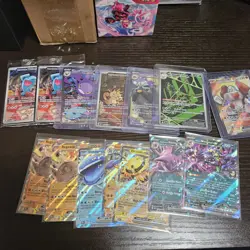 English Pokemon Card Lot Destined Rivals, White Flare, Paldea Evolved - Image 1