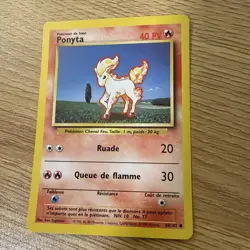 Pokemon Card - Ponyta 1st Edition French Base Set 60/102 Common *Lot of 4* LP - Image 3