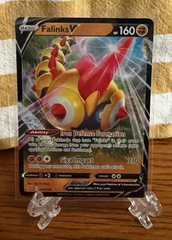 Falinks V 185/192 Rebel Clash Full Art Ultra Rare Pokemon TCG Card - Image 1