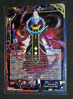Whis, Angel's Teachings BT21-142 Wild Resurgence Super Rare DBS Card - Image 1