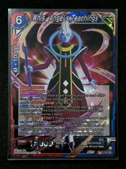 Whis, Angel's Teachings BT21-142 Wild Resurgence Super Rare DBS Card - Image 2