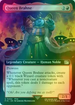 Queen Brahne - (Extended Art FOIL) MTG Final Fantasy FIN English - Image 2