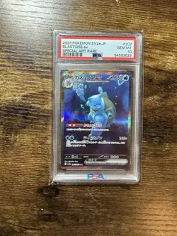 US SELLER PSA 10 Blastoise 202/165 SAR 151 sv2a Japanese Pokemon Card - Image 1