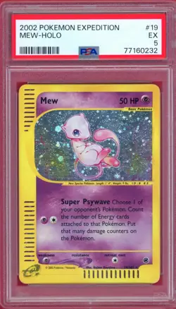 PSA 5 - Mew - 2002 Pokemon Expedition - Holo - 19/165 - Image 1