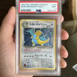 1997 POKEMON JAPANESE ROCKET 149 DARK DRAGONITE-HOLO | PSA 9 - Image 1