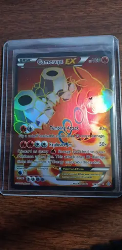 Camerupt EX (146 Full Art) 146/160 XY - Primal Clash Holo Pokemon Card - Image 1