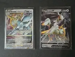Arceus V & Arceus Vstar Metal Card Ultra Premium Collection 122/172, 123/172 - Image 1