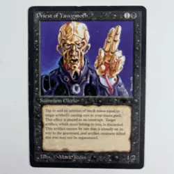 MTG Priest of Yawgmoth Antiquities Magic The Gathering TCG Card Ships Free - Image 1