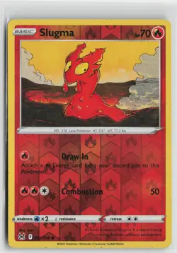 Pokemon Slugma 021/196 SWSH11: Lost Origin Common card NM - Image 1