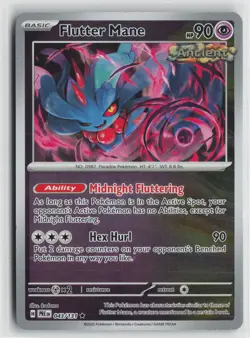 Pokemon Flutter Mane 043/131 SV: Prismatic Evolutions Rare card NM - Image 1