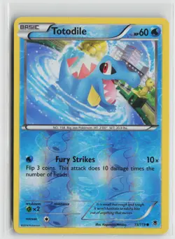 Pokemon Totodile 15/119 XY - Phantom Forces Common card NM - Image 1