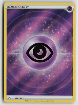 Pokemon Psychic Energy (Texture Full Art) 156/159 Crown Zenith Ultra Rare card N - Image 1