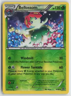 Pokemon Bellossom 4/98 XY - Ancient Origins Uncommon card NM - Image 1