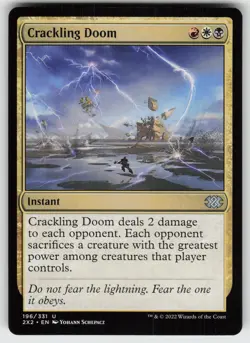 Crackling Doom U Double Masters 2022 196 MTG - Image 1