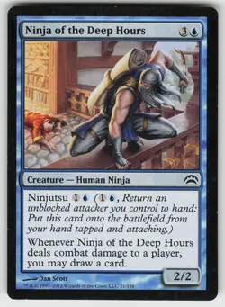 Ninja of the Deep Hours C Planechase 2012 21 MTG - Image 1