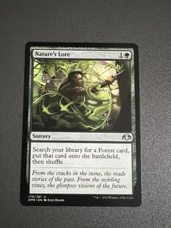 MTG Nature's Lore NM Dominaria Remastered - Image 1