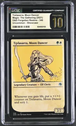 TRELASARRA, MOON DANCER D&D Forgotten Realms Showcase CGC Pristine 10 MTG EDH - Image 1