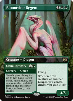 Bloomvine Regent (Borderless) [Tarkir: Dragonstorm] MTG - Image 1