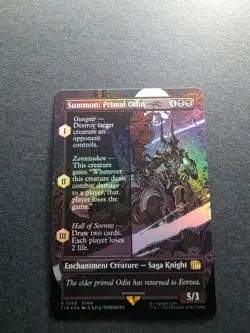 MTG: Summon: Primal Odin (Borderless) Final Fantasy Foil - NM - - Image 1