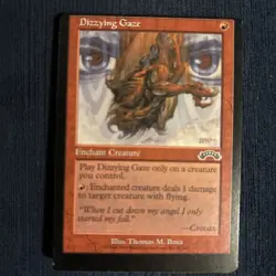 MTG Dizzying Gaze Exodus Miscut Misprint - Image 1
