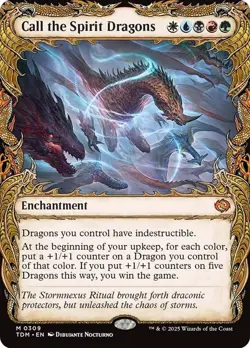 Call the Spirit Dragons (Showcase) [Tarkir: Dragonstorm] MTG - Image 1