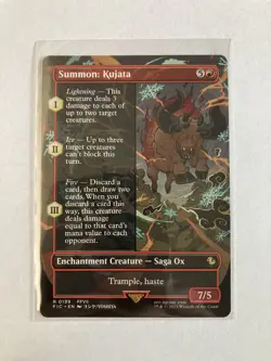 MTG Summon: Kujata (Borderless) - Commander: FINAL FANTASY (FIC) FFVII 0199 - Image 1