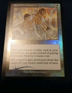 Magic The Gathering Reverent Mantra Foil + Basic Mercadian Masques MTG NM - Image 2