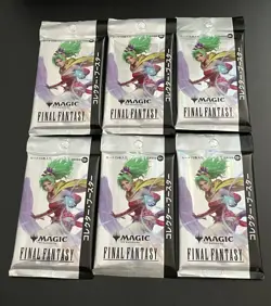 unopened MTG FF Collector Booster Japanese Edition 6-pack Final Fantasy - Image 1